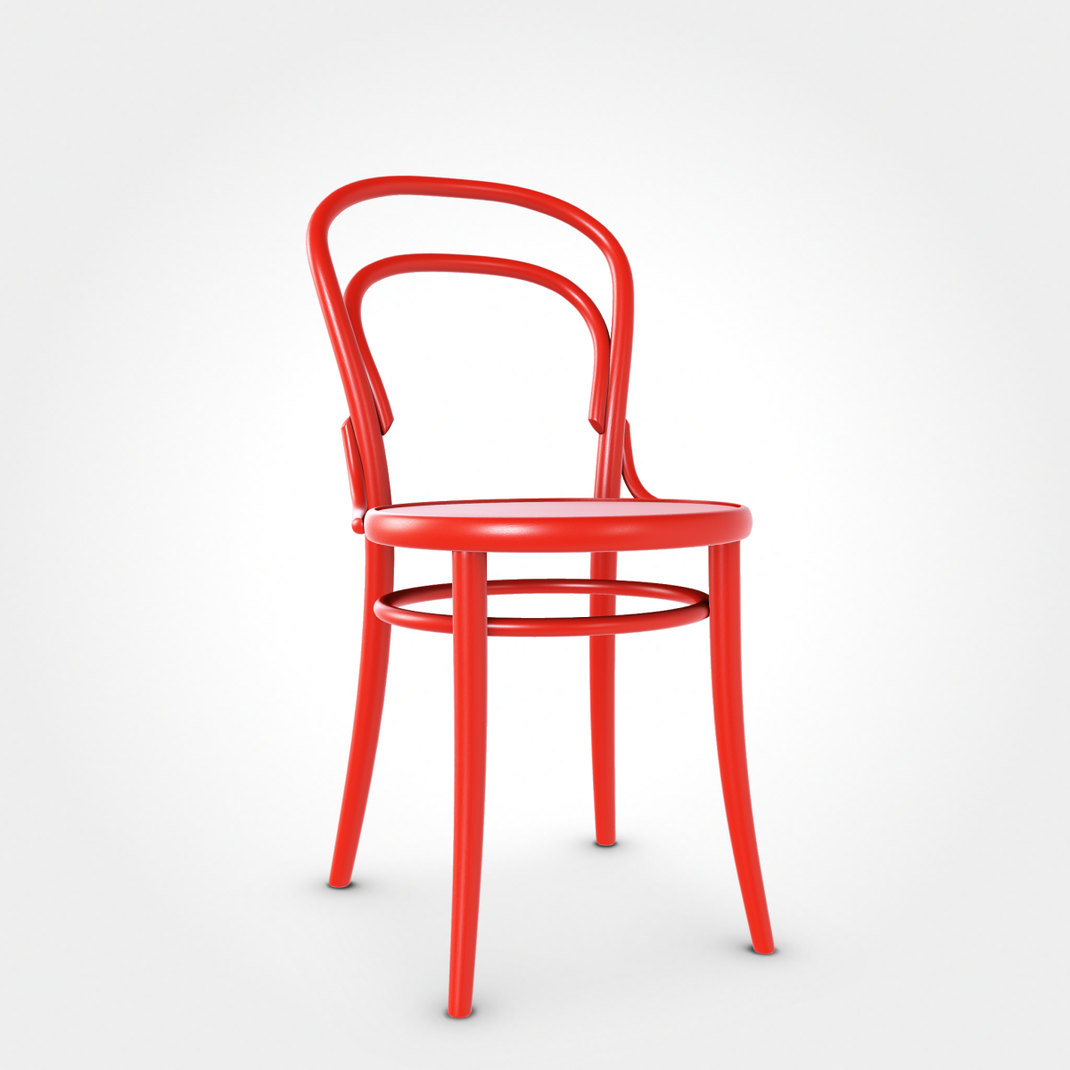 czerwone krzeslo ton