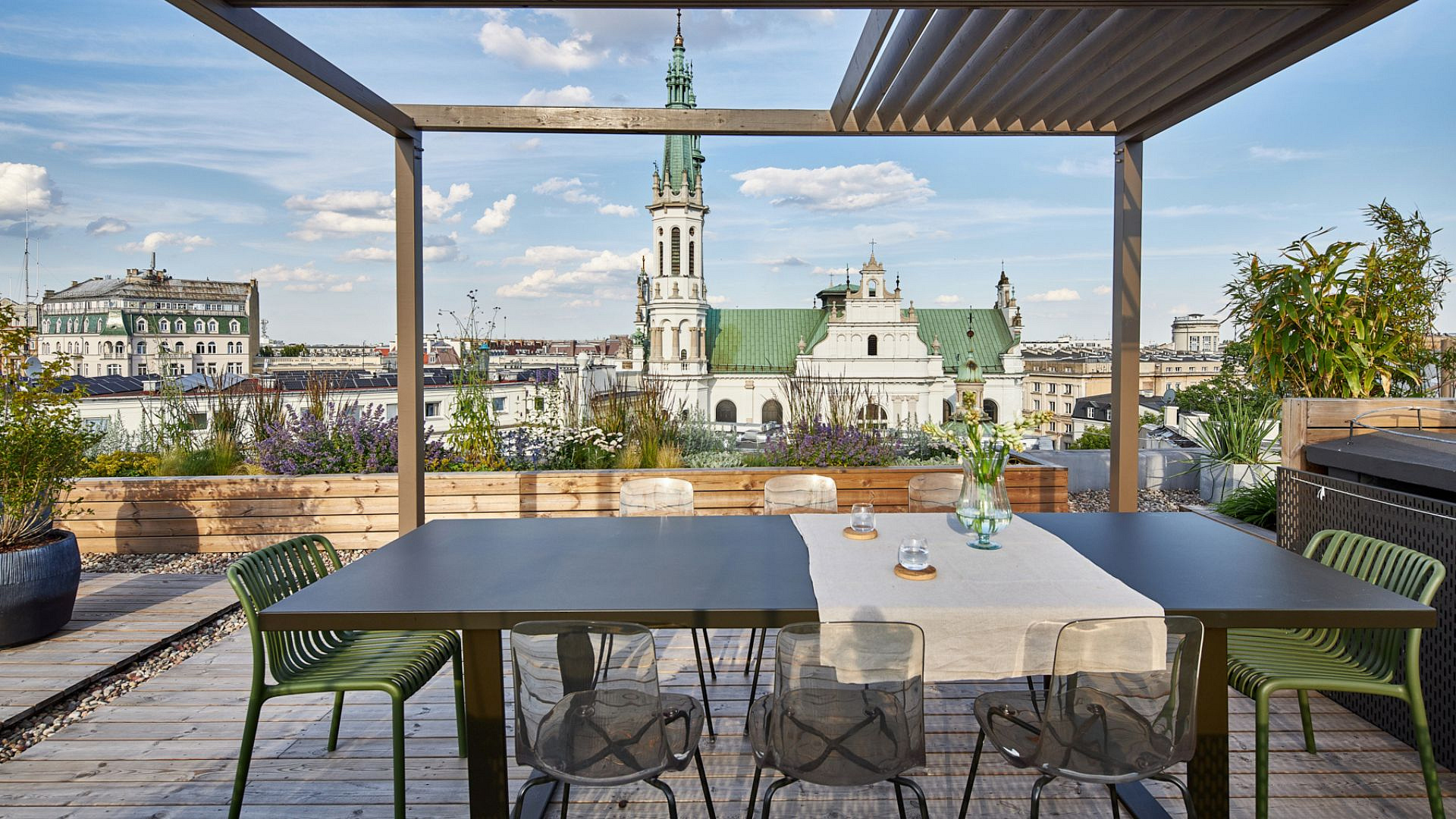 Apartament w centrum Warszawy z tarasem na dachu