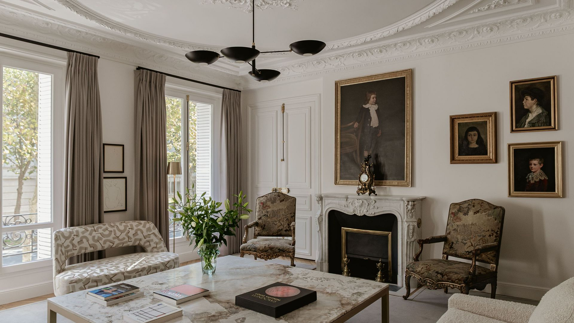 Mieszkanie projektanta wnętrz w XIX-wiecznej kamienicy