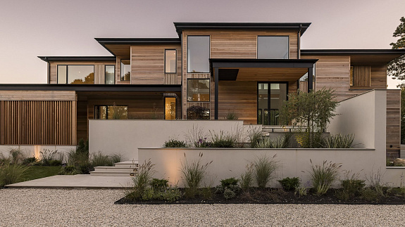 Nowoczesny dom w Hamptons. Projektantka ociepliła duży metraż prostym trikiem