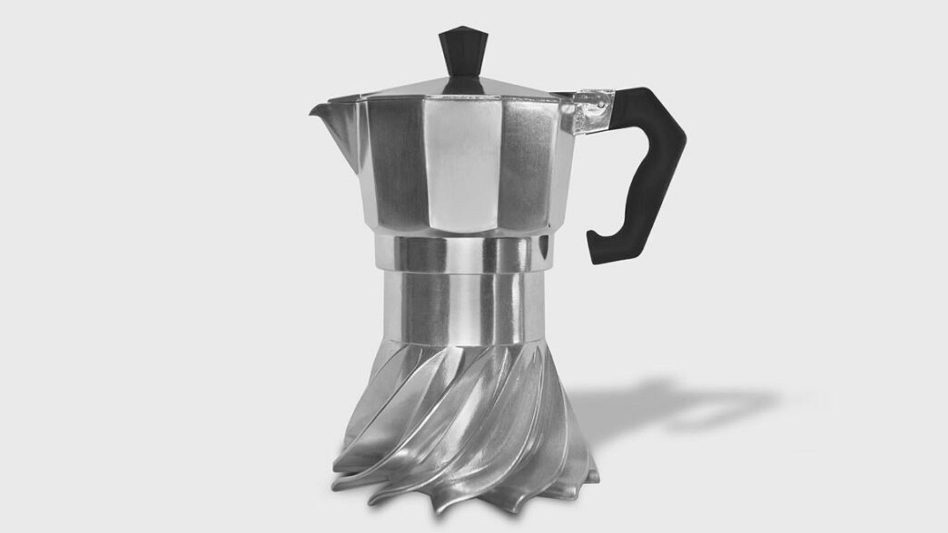 Ikoniczna kawiarka w nowej, ekologicznej odsłonie. Jej wygląd zainspirowały silniki turbinowe