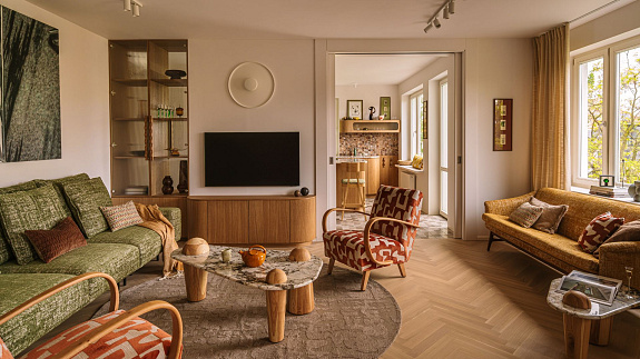 Eklektyczne mieszkanie na Saskiej Kępie