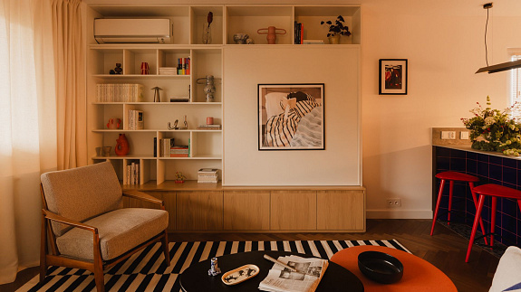 Mieszkanie w Krakowie. Przytulny azyl stworzony z myślą o miłośnikach książek