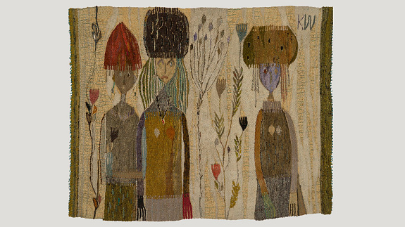 Krystyna Wojtyna-Drouet niedawno świętowała setne urodziny. Jej tkaniny można teraz oglądać w Zachęcie