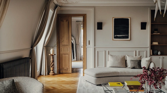 Fantastyczne paryskie mieszkanie na poddaszu obok Luwru