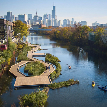 Wild Mile w Chicago. Pierwszy na świecie pływający eko-park