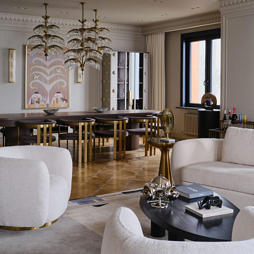Elegancki dwupoziomowy apartament pełen wizualnych niespodzianek