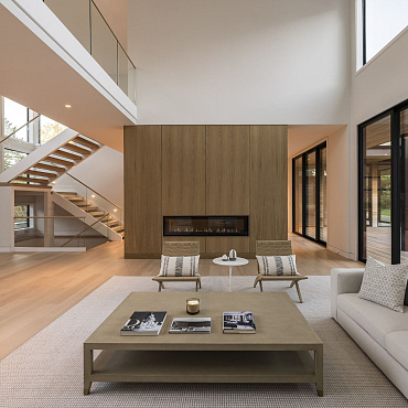 Nowoczesny dom w Hamptons. Projektantka ociepliła duży metraż prostym trikiem