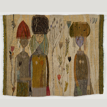 Krystyna Wojtyna-Drouet niedawno świętowała setne urodziny. Jej tkaniny można teraz oglądać w Zachęcie