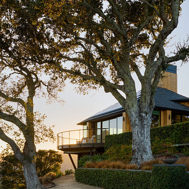 Nowoczesny dom, który celebruje otaczającą go naturę