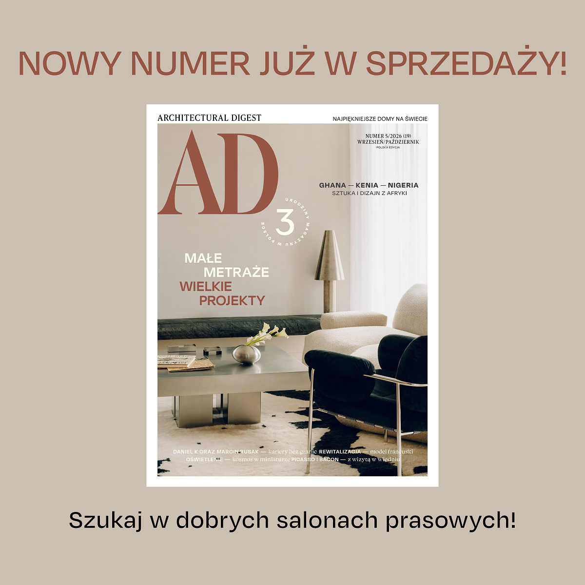 Jesienny numer „AD Polska” już w sprzedaży!