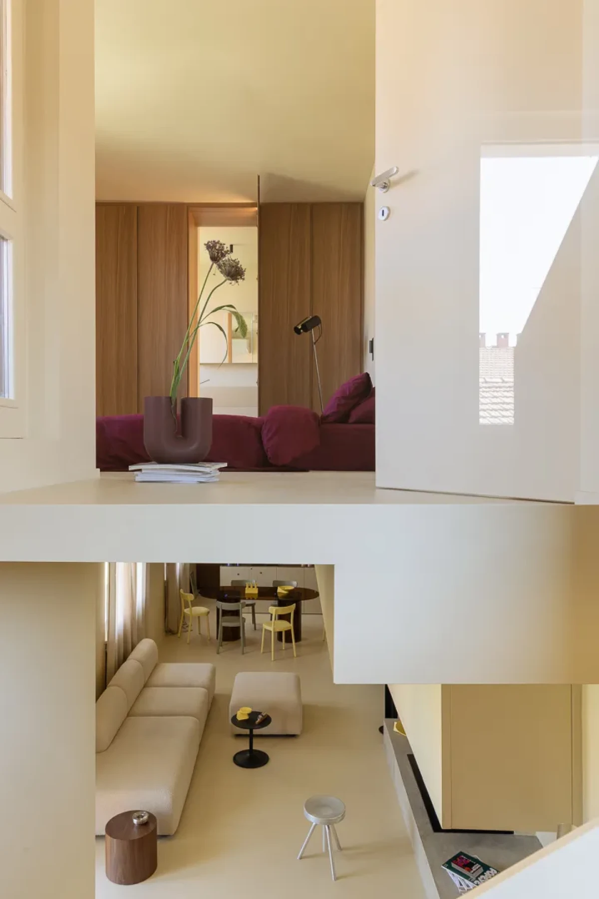 Mieszkanie w odcieniach żółci w Pawii. 