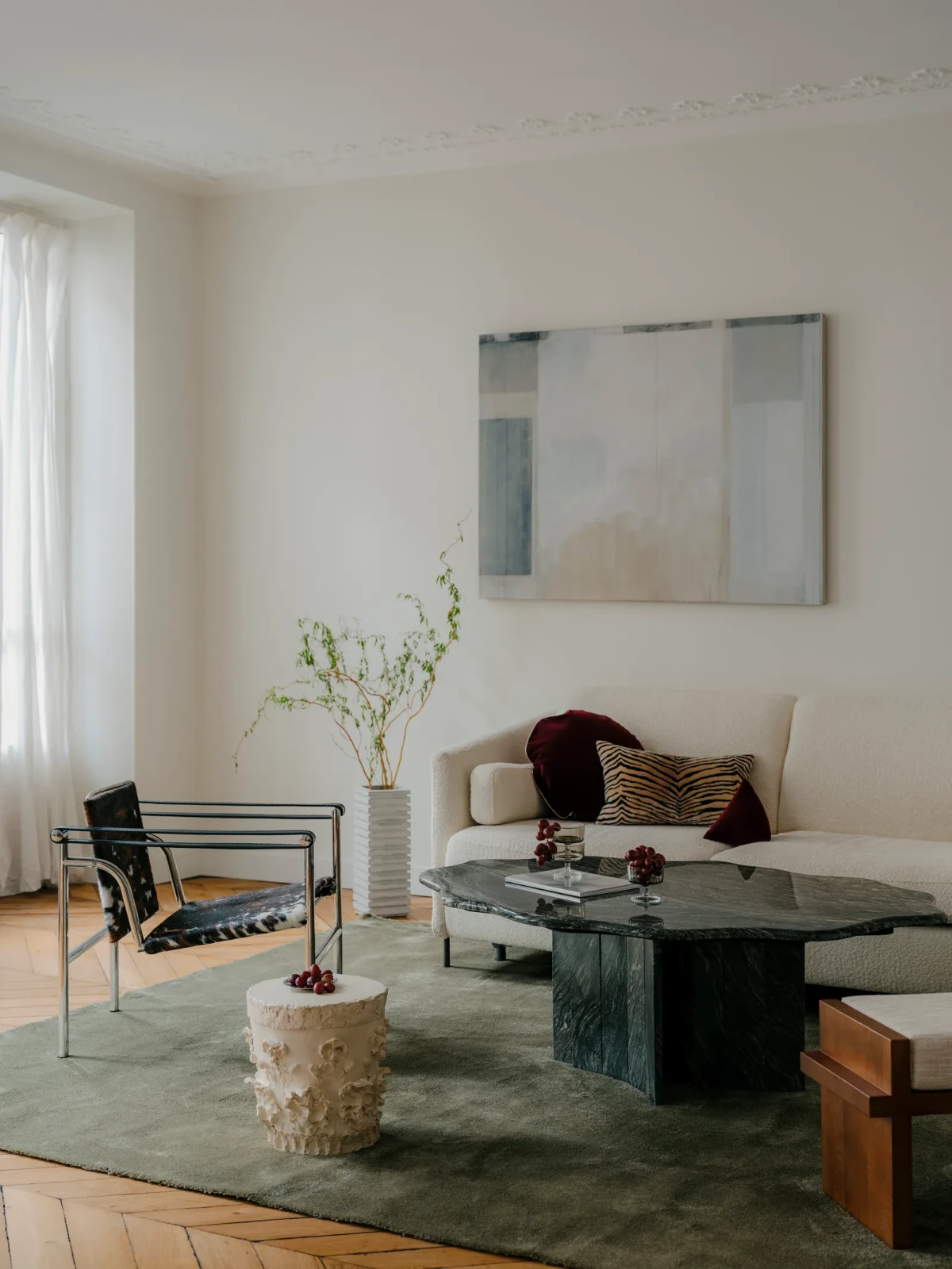 Apartament w wyraźnym kolorem w Paryżu
