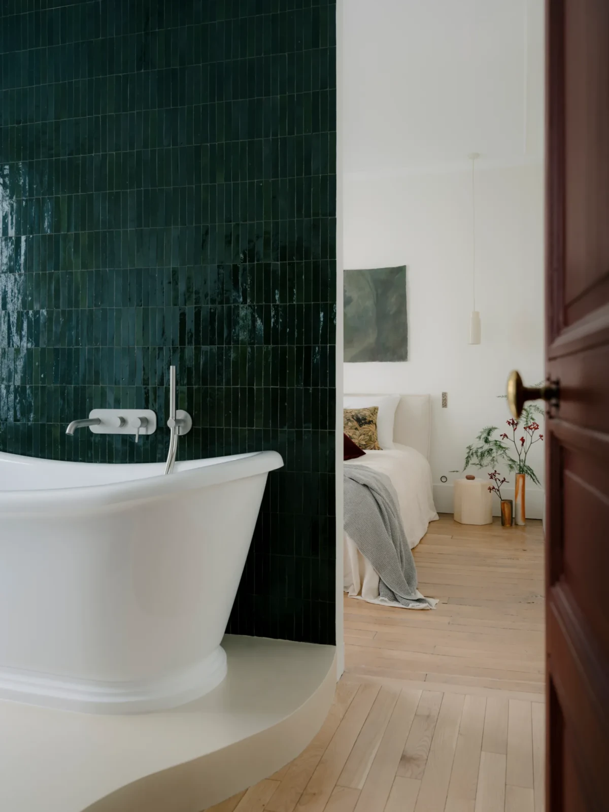 Łazienka w apartamencie w Paryżu