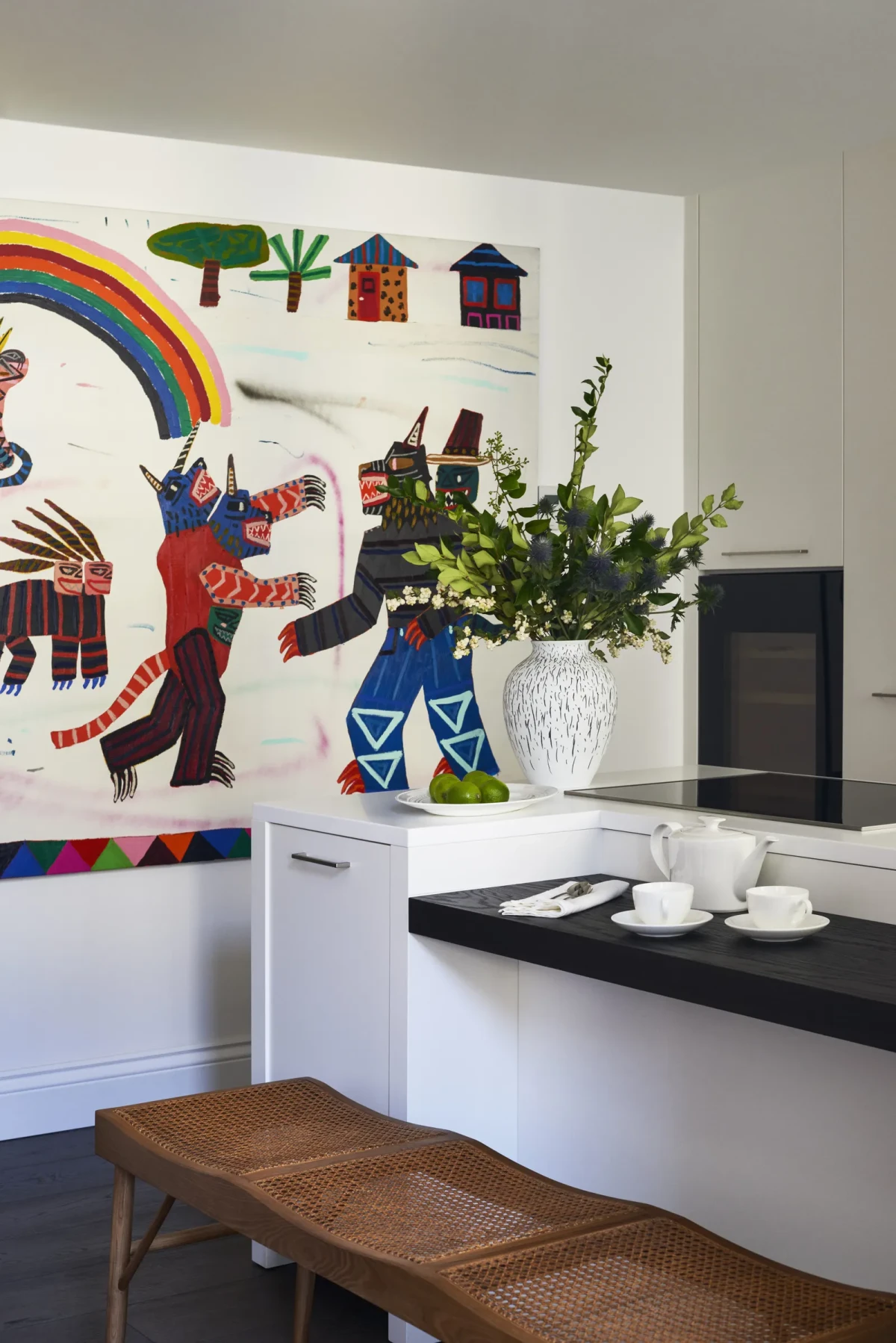 Apartament kolekcjonera sztuki w Mediolanie