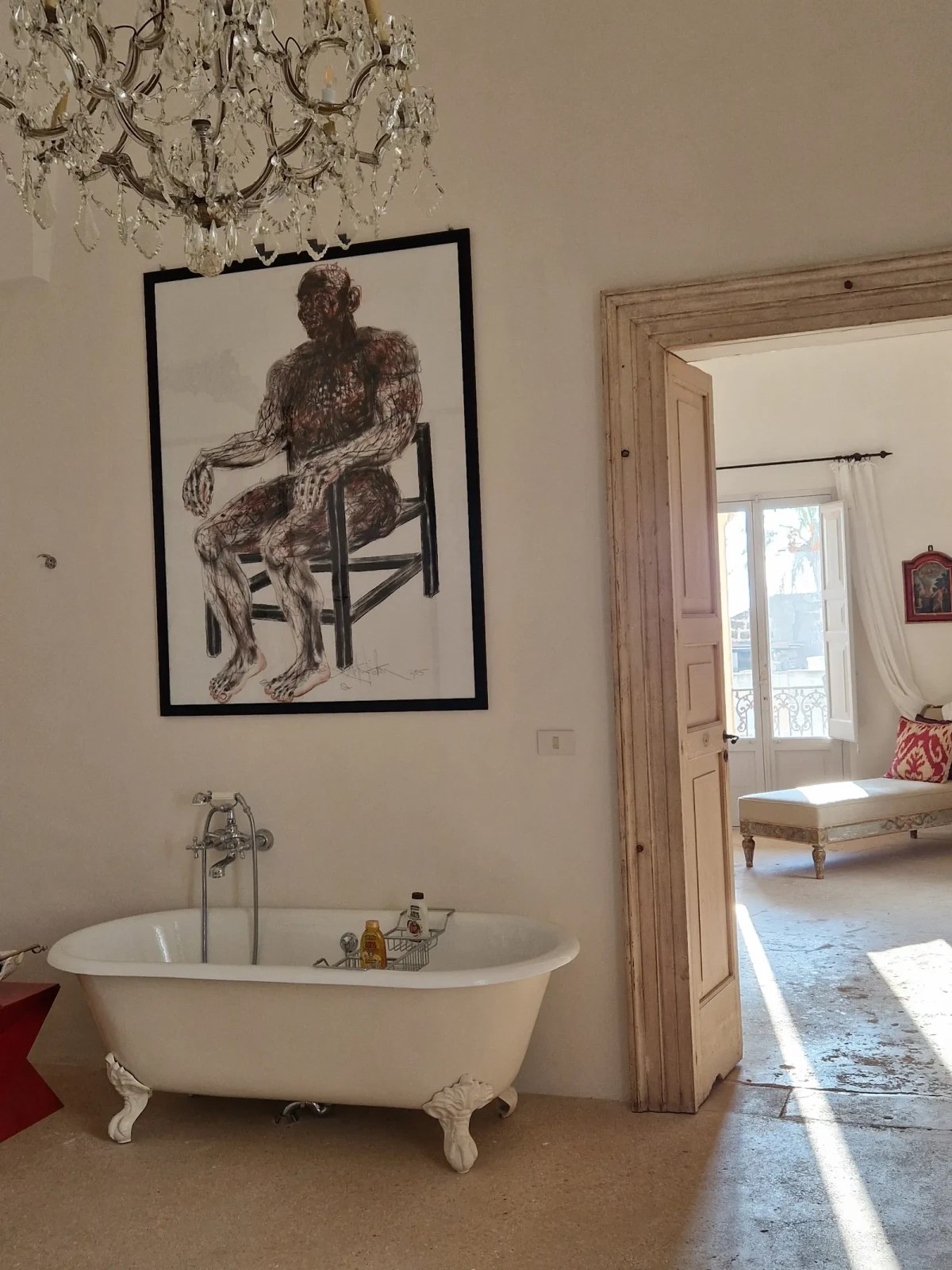 Łazienka w pałacu Etro w salento