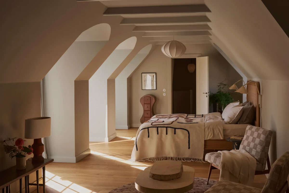 Dom w stylu scandi i mid century w Danii