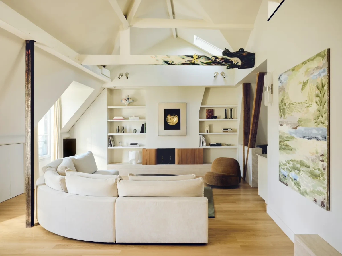 Apartament na poddaszu w Paryżu