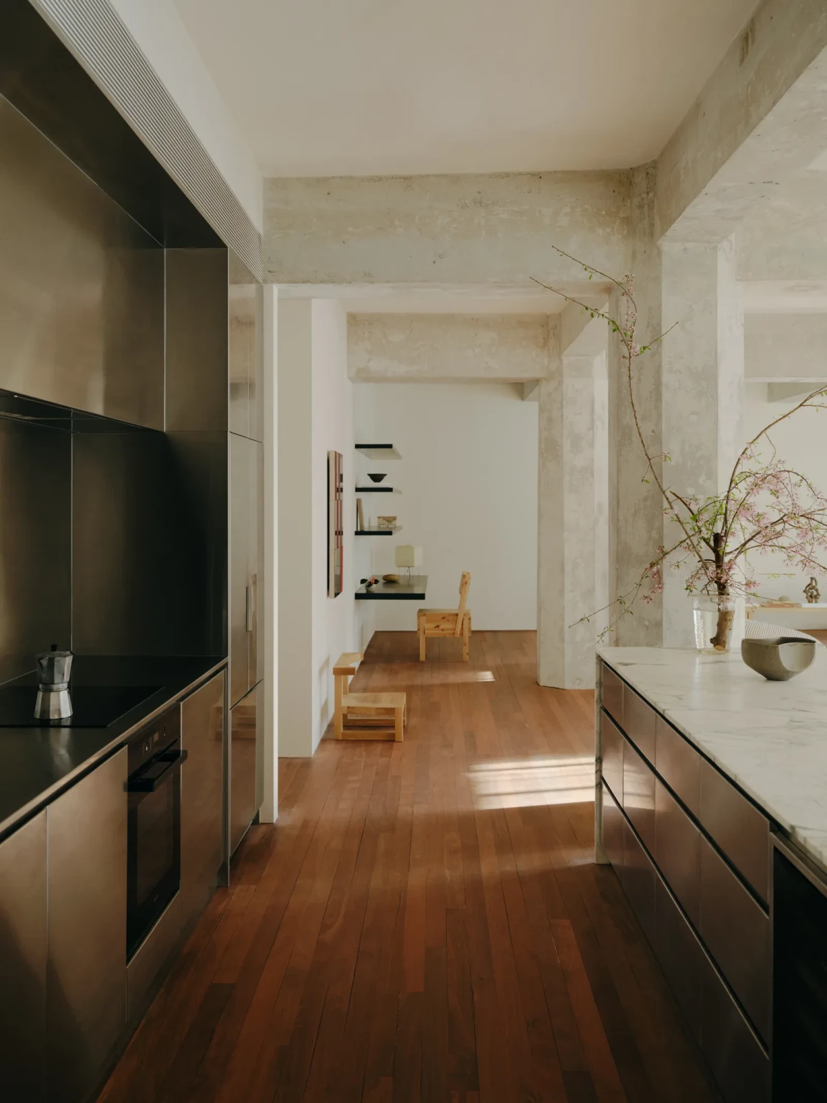 Loft w Sydney w stylu japońskim