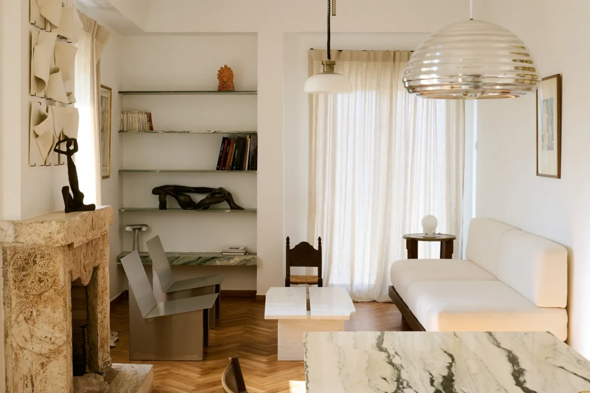 Apartament w Atenach z widokiem na Akropol