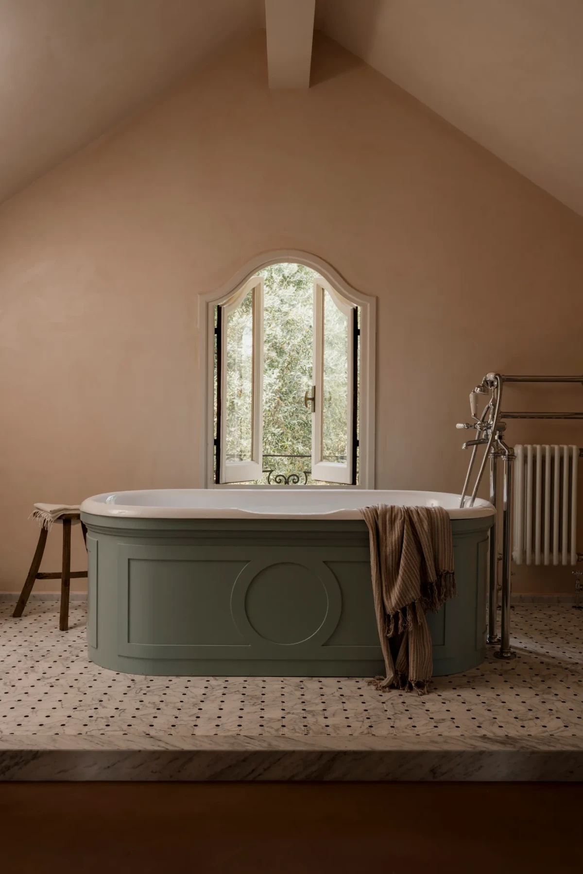 Łazienka w willi w Ligurii